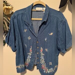 Vintage light denim top